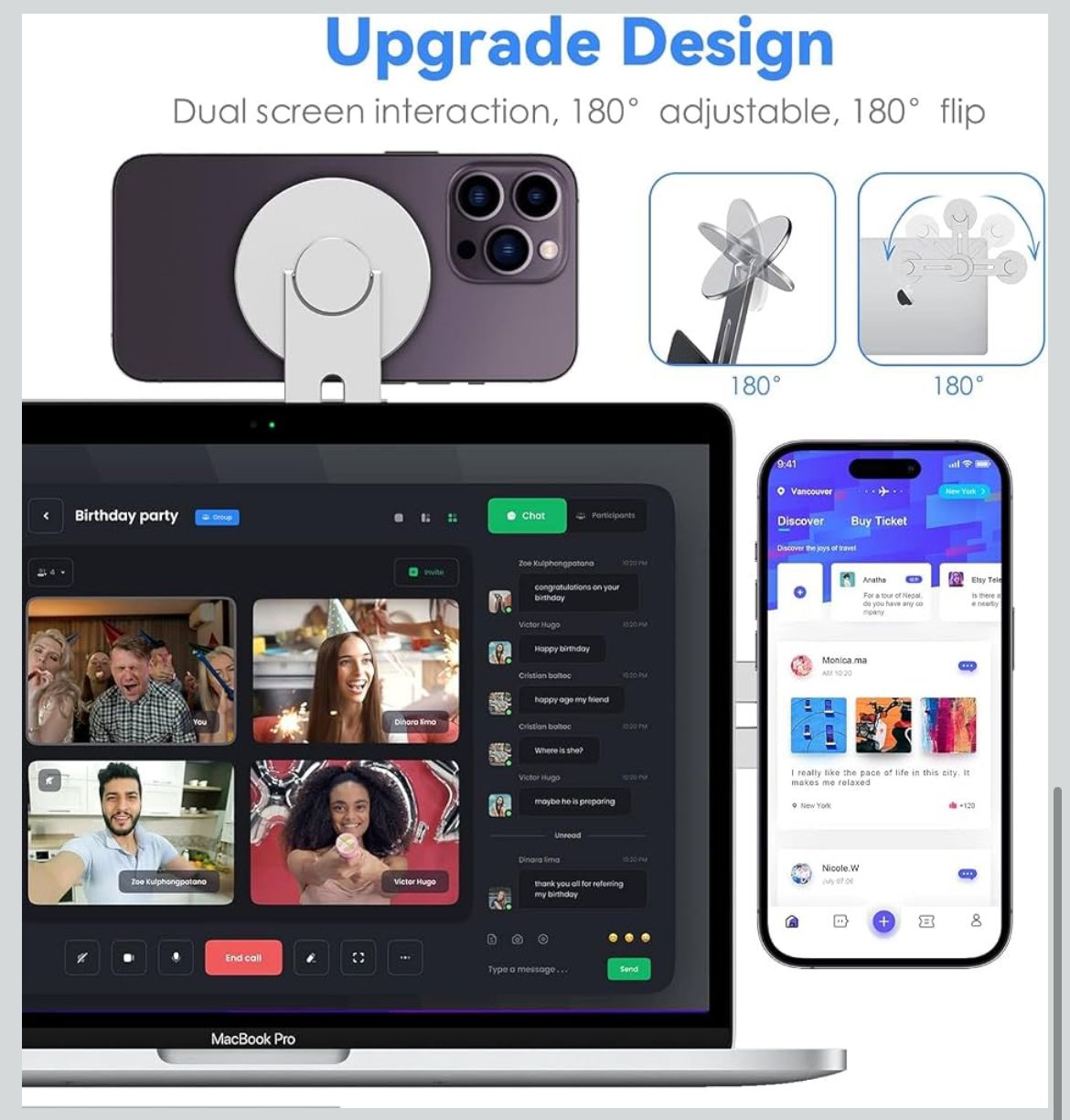 YW21B - Magnetic Mobile Stand