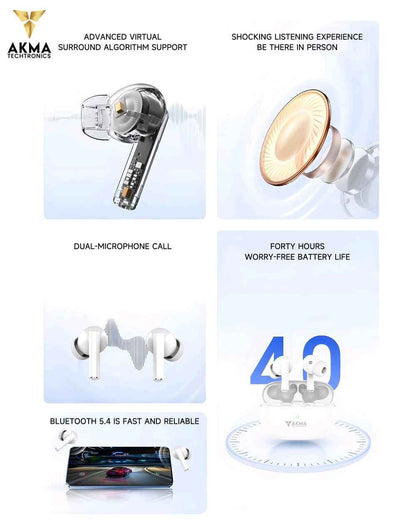 AKMA TWS Wireless Bluetooth Earphones