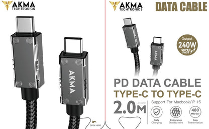 240W Type C to Type C CABLE - 2M