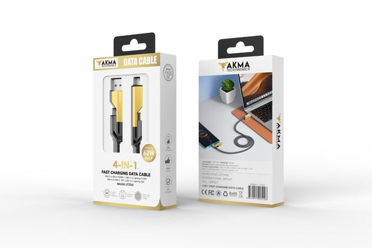 4 IN 1 ZINC ALLOY CABLE - 1.7M