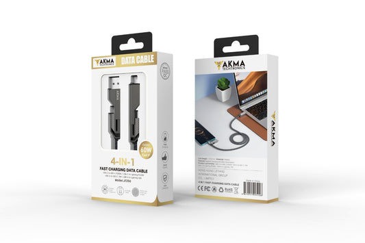 4 IN 1 ZINC ALLOY CABLE - 1.7M