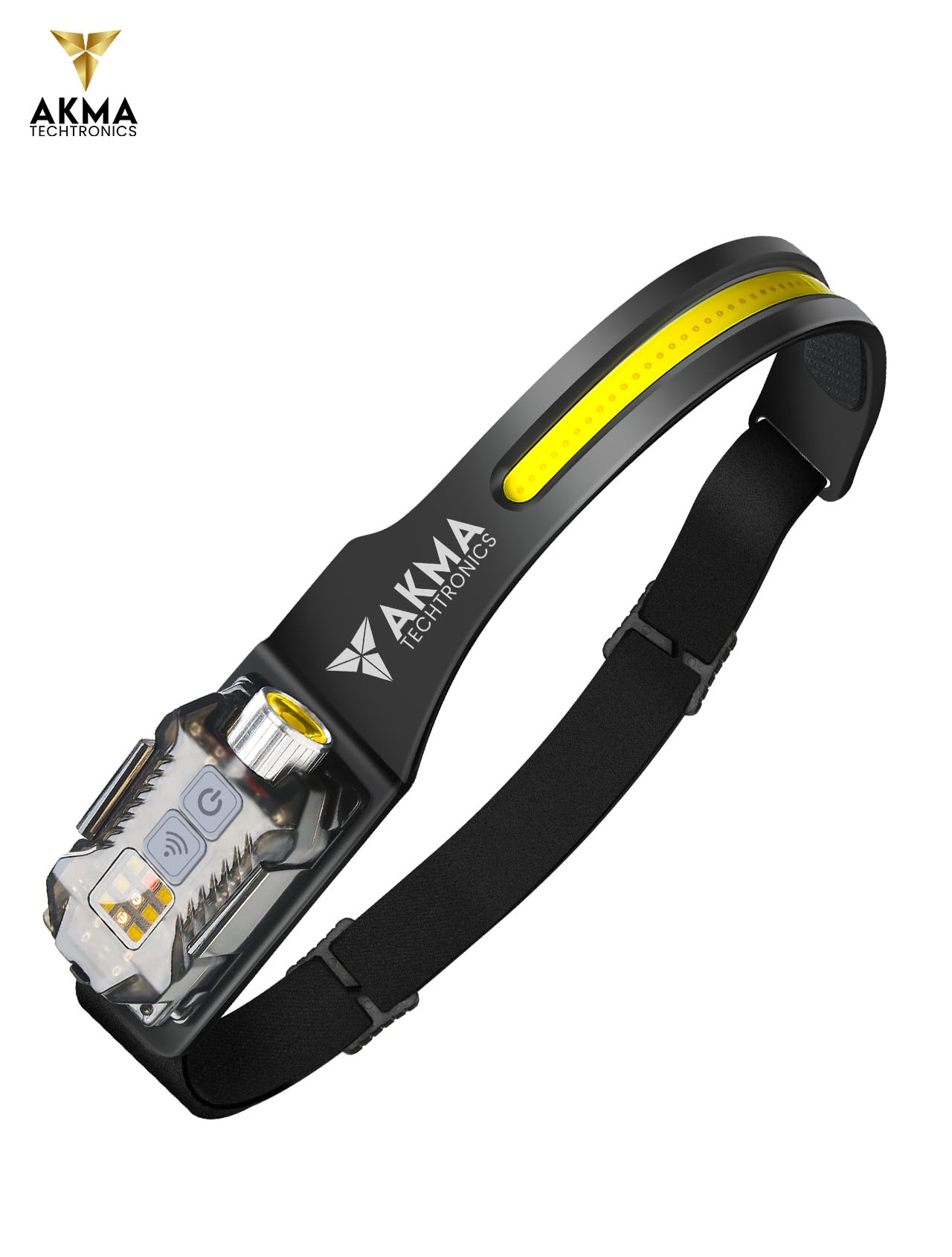 Multi-Function LED Headlamp & Detachable Mini Flashlight | 400 Lumens, 230° Wide Angle COB, XPE, SMD Light, 100m Range | 9 Modes, Motion Sensor, IP65 Waterproof, 1200mAh USB-C Rechargeable