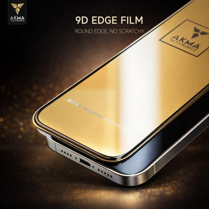 AKMA HD Dustproof Matte Glass Screen Protector for iPhone 15/16 – Anti-Glare Display, Anti-Reflection Coating, 9H Hardness, 9D Curved Edge, Anti-Scratch, Smooth Touch Response, Full Coverage