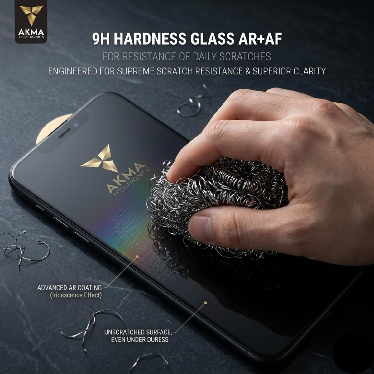 AKMA Techtronics 360° Privacy Tempered Glass Screen Protector for iPhone 15 / iPhone 16 – Anti Spy HD Clear Display, 9H Hardness, Edge-to-Edge Full Coverage, Bubble Free Easy Installation, Case Friendly, Scratch Resistant