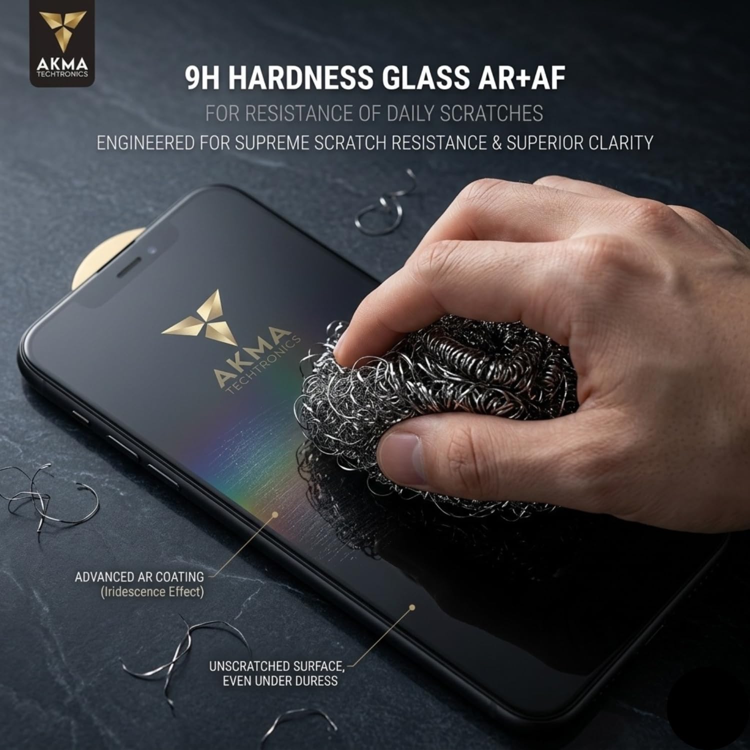 AKMA TECHTRONICS 360° Privacy Tempered Glass For iPhone 17 Pro | 4-Way Anti-Spy Screen Protector | 9H Hardness, Military-Grade Protection | Anti-Fingerprint, Bubble-Free, Case Friendly Screen Guard