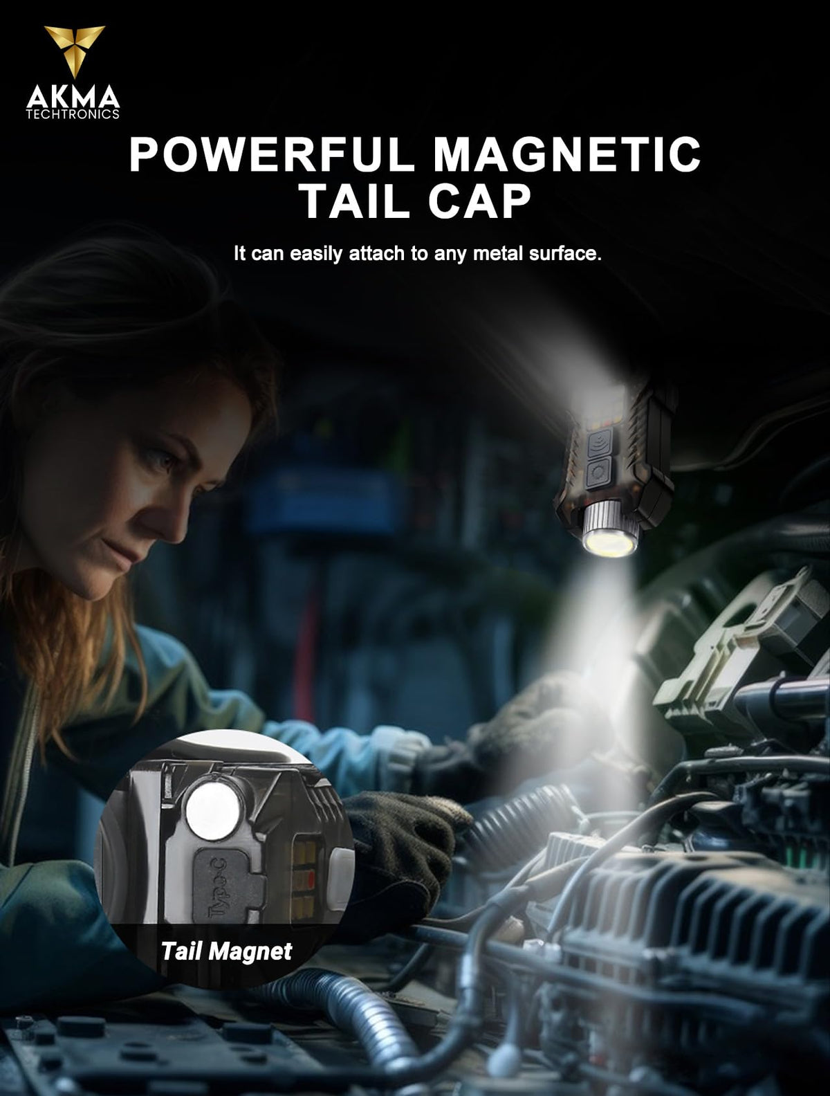 Multi-Function LED Headlamp & Detachable Mini Flashlight | 400 Lumens, 230° Wide Angle COB, XPE, SMD Light, 100m Range | 9 Modes, Motion Sensor, IP65 Waterproof, 1200mAh USB-C Rechargeable