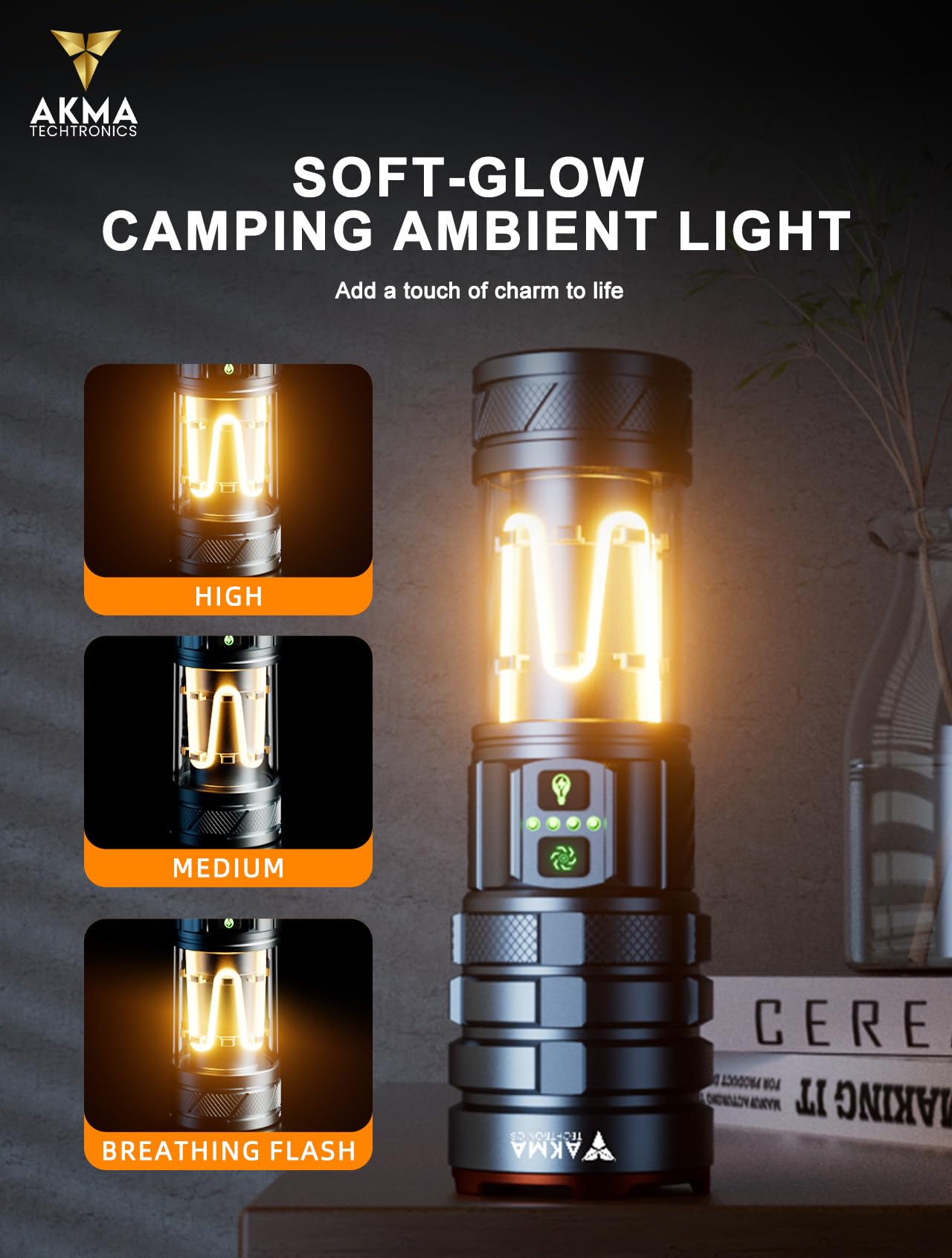 1200 Lumens - CAMPING ZOOM TORCH