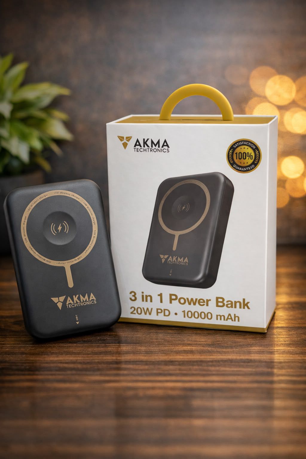 20W - 10000mAh 3 in 1 Wireless Powerbank