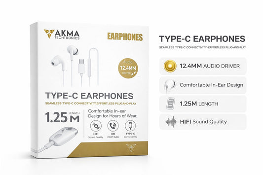 AKMA TYPE C Wired EARPHONES
